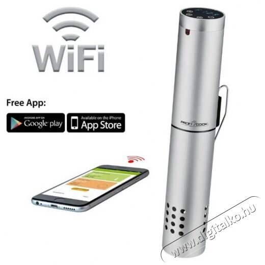Proficook PC-SV 1159 Silber Sous vide keringetőker&eacute;k Konyhai term&eacute;kek - Konyhai kisg&eacute;p (s&uuml;t&eacute;s / főz&eacute;s / hűt&eacute;s / &eacute;telk&eacute;sz&iacute;t&eacute;s) - Sous Vide főző - 360581