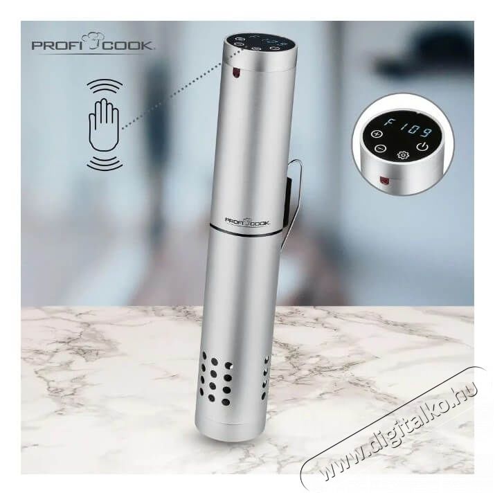 Proficook PC-SV 1159 Silber Sous vide keringetőker&eacute;k Konyhai term&eacute;kek - Konyhai kisg&eacute;p (s&uuml;t&eacute;s / főz&eacute;s / hűt&eacute;s / &eacute;telk&eacute;sz&iacute;t&eacute;s) - Sous Vide főző - 360581