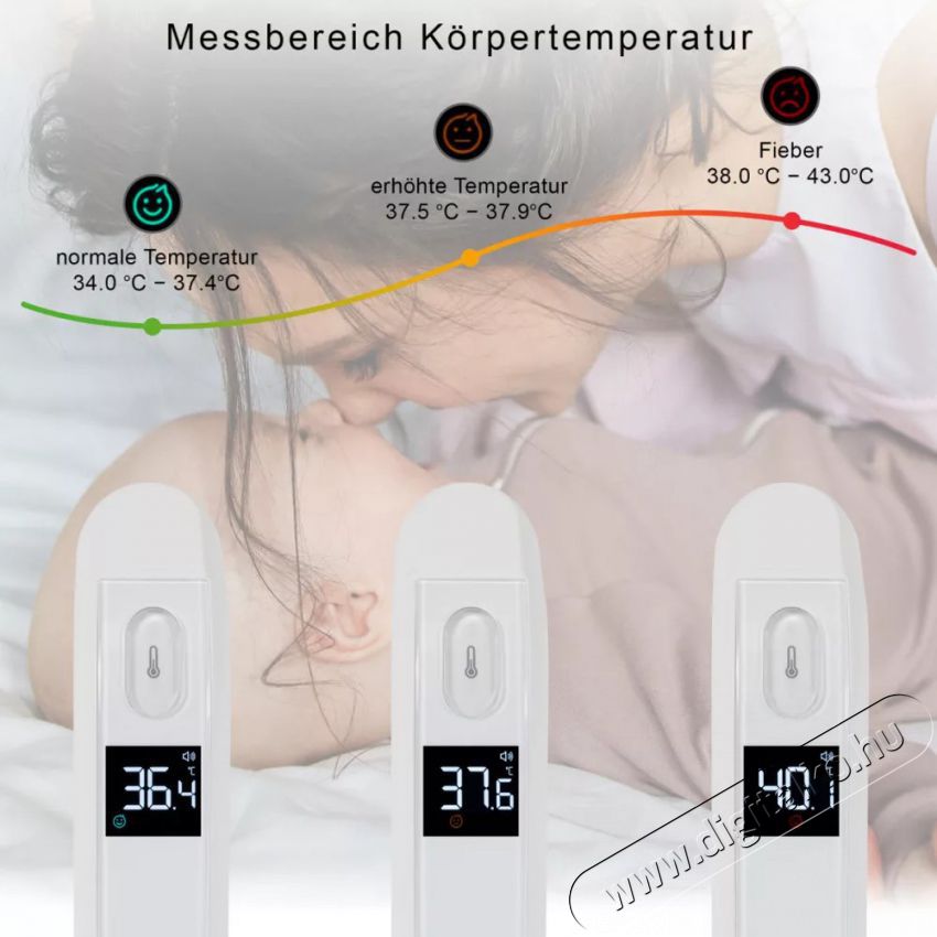 ProfiCare PC-FT 3095 &eacute;rint&eacute;smentes homlokhőm&eacute;rő Sz&eacute;ps&eacute;g&aacute;pol&aacute;s / Eg&eacute;szs&eacute;g - L&aacute;zm&eacute;rő - 373279