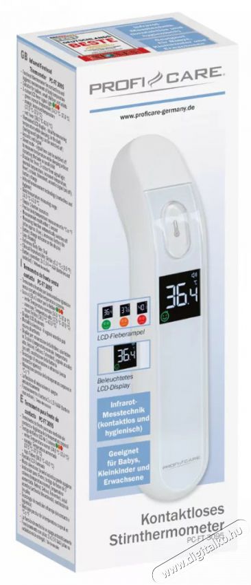 ProfiCare PC-FT 3095 &eacute;rint&eacute;smentes homlokhőm&eacute;rő Sz&eacute;ps&eacute;g&aacute;pol&aacute;s / Eg&eacute;szs&eacute;g - L&aacute;zm&eacute;rő - 373279