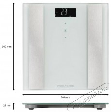 ProfiCare PC-PW 3007 szem&eacute;lym&eacute;rleg - feh&eacute;r Sz&eacute;ps&eacute;g&aacute;pol&aacute;s / Eg&eacute;szs&eacute;g - M&eacute;rleg - Szem&eacute;ly m&eacute;rleg - 347981