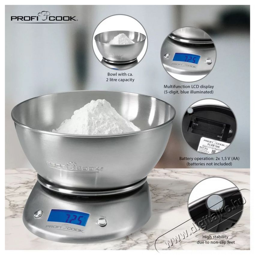 Proficook PC-KW 1040 t&aacute;las konyhai m&eacute;rleg Konyhai term&eacute;kek - Konyhai m&eacute;rleg - 348003