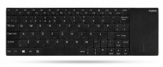 Rapoo E2710 vezet&eacute;k n&eacute;lk&uuml;li touchpados billentyűzet - fekete Iroda &eacute;s sz&aacute;m&iacute;t&aacute;stechnika - Billentyűzet / billentyűzet szett - Vezet&eacute;k n&eacute;lk&uuml;li - 303551