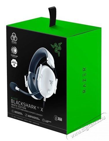 Razer Blackshark V2 X feh&eacute;r gamer headset Audio-Video / Hifi / Multim&eacute;dia - F&uuml;l &eacute;s Fejhallgat&oacute;k - Fejhallgat&oacute; mikrofonnal / headset - 385040