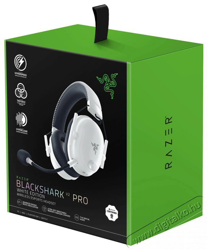 Razer Blackshark V2 Pro - White Ed. Audio-Video / Hifi / Multim&eacute;dia - F&uuml;l &eacute;s Fejhallgat&oacute;k - Fejhallgat&oacute; - 494255