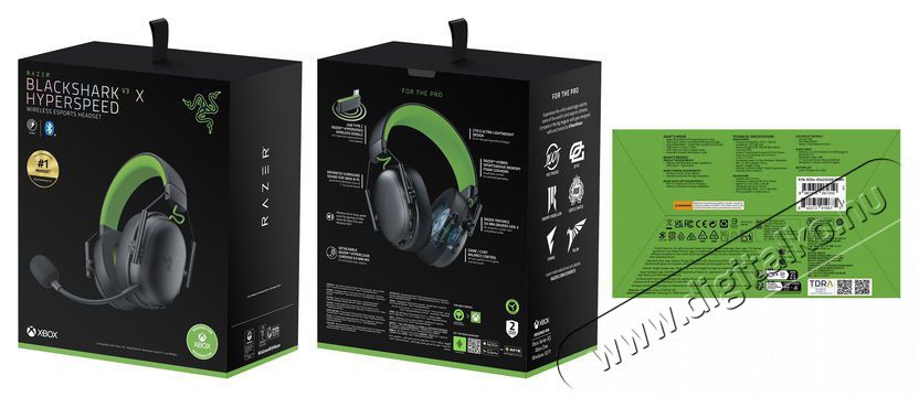 Razer BlackShark V3 X Hyperspeed for Xbox - Black Audio-Video / Hifi / Multim&eacute;dia - F&uuml;l &eacute;s Fejhallgat&oacute;k - Fejhallgat&oacute; - 525724