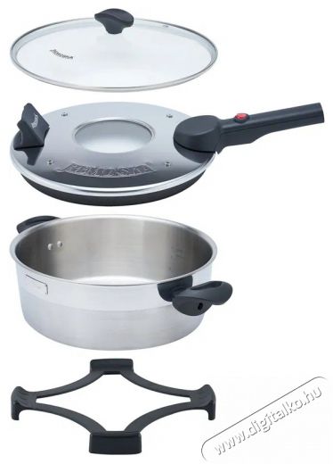 REMOSKA D52F/10 4l Dua Glass Konyhai term&eacute;kek - Konyhai kisg&eacute;p (s&uuml;t&eacute;s / főz&eacute;s / hűt&eacute;s / &eacute;telk&eacute;sz&iacute;t&eacute;s) - L&eacute;gkever&eacute;ses főzőg&eacute;p / elektromos kukta / multifunkci&oacute;s s&uuml;tő - 521133