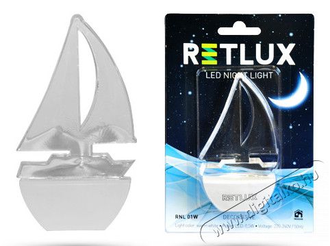 Retlux RNL 01W &Eacute;jszakai LED f&eacute;ny - haj&oacute; H&aacute;ztart&aacute;s / Otthon / K&uuml;lt&eacute;r - Vil&aacute;g&iacute;t&aacute;s / elektromoss&aacute;g - &Eacute;jszakai ir&aacute;nyf&eacute;ny - 275953