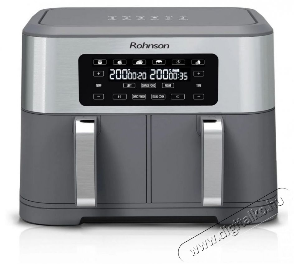 Rohnson R-2844 - 2x 4,25l Konyhai term&eacute;kek - Konyhai kisg&eacute;p (s&uuml;t&eacute;s / főz&eacute;s / hűt&eacute;s / &eacute;telk&eacute;sz&iacute;t&eacute;s) - L&eacute;gkever&eacute;ses főzőg&eacute;p / elektromos kukta / multifunkci&oacute;s s&uuml;tő - 521212
