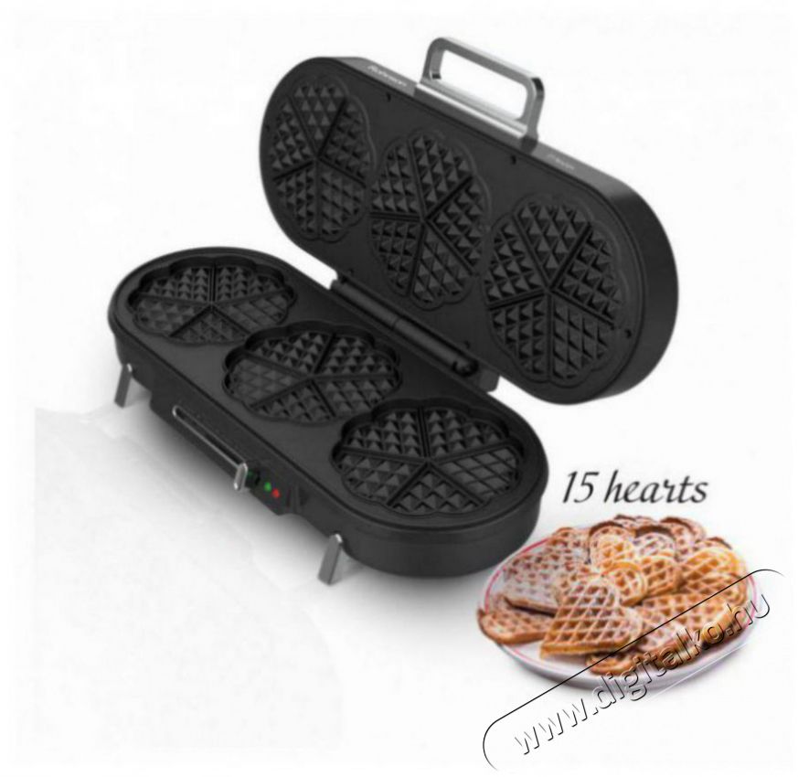 Rohnson R-2206 15 Hearts Konyhai term&eacute;kek - Konyhai kisg&eacute;p (s&uuml;t&eacute;s / főz&eacute;s / hűt&eacute;s / &eacute;telk&eacute;sz&iacute;t&eacute;s) - Melegszendvics / gofri s&uuml;tő - 529950