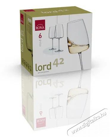 RONA borospoharak 420 ml LORD 6 db Konyhai term&eacute;kek - Konyhai eszk&ouml;z - K&eacute;szlet / szett - 525845
