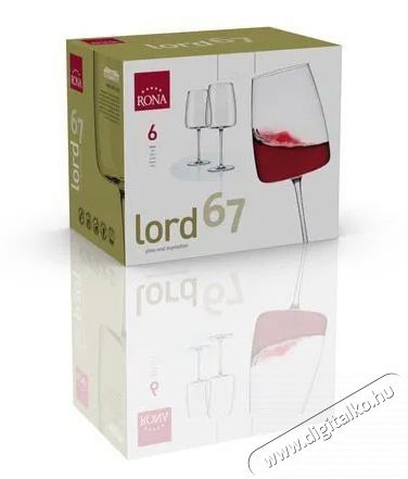 RONA borospoharak 670 ml LORD 6 db Konyhai term&eacute;kek - Konyhai eszk&ouml;z - K&eacute;szlet / szett - 525853