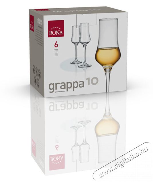 RONA Grappa szeszesitalos poharak 100 ml UNIVERSAL 6 db Konyhai term&eacute;kek - Konyhai eszk&ouml;z - K&eacute;szlet / szett - 525865