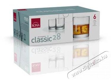 RONA Whisky poharak 6 db 280 ml CLASSIC Konyhai term&eacute;kek - Konyhai eszk&ouml;z - K&eacute;szlet / szett - 525888