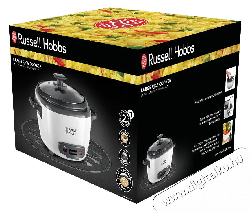 Russell Hobbs 2704056 Rizsfőző Konyhai term&eacute;kek - Konyhai kisg&eacute;p (s&uuml;t&eacute;s / főz&eacute;s / hűt&eacute;s / &eacute;telk&eacute;sz&iacute;t&eacute;s) - Rizsfőző - 366733