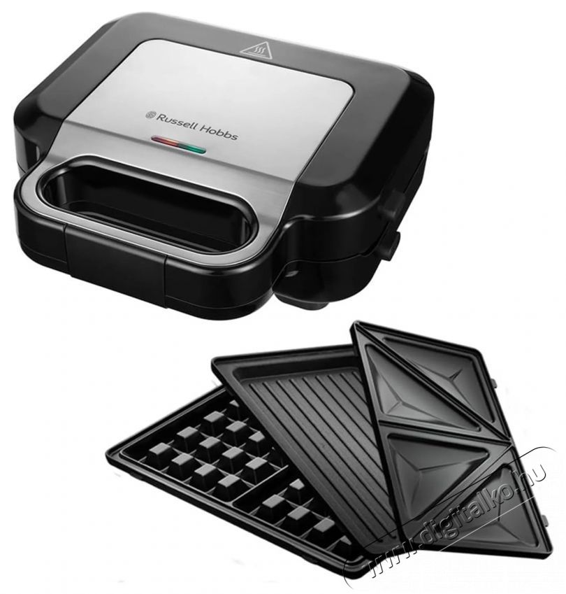 Russell Hobbs 26810-56/RH Creations 3in1 fekete gorfi - grill/panini - szendvicss&uuml;tő Konyhai term&eacute;kek - Konyhai kisg&eacute;p (s&uuml;t&eacute;s / főz&eacute;s / hűt&eacute;s / &eacute;telk&eacute;sz&iacute;t&eacute;s) - Melegszendvics / gofri s&uuml;tő - 502102