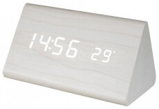 SAL Somogyi OC 07 digitális LED fa ébresztőóra - fehér Háztartás / Otthon / Kültér - Óra - Ébresztőóra - 368250