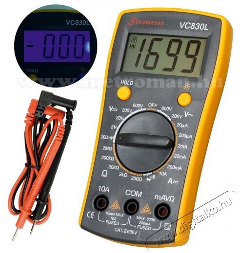 SAL Somogyi Home VC830L digit&aacute;lis multim&eacute;ter H&aacute;ztart&aacute;s / Otthon / K&uuml;lt&eacute;r - Szersz&aacute;m - M&eacute;rőműszer - 297181