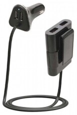 SAL Somogyi SA 060 2.4A univerzális 4x2 USB autós gyorstöltő Mobil / Kommunikáció / Smart - Mobiltelefon kiegészítő / tok - Hálózati-, autós töltő - 368154