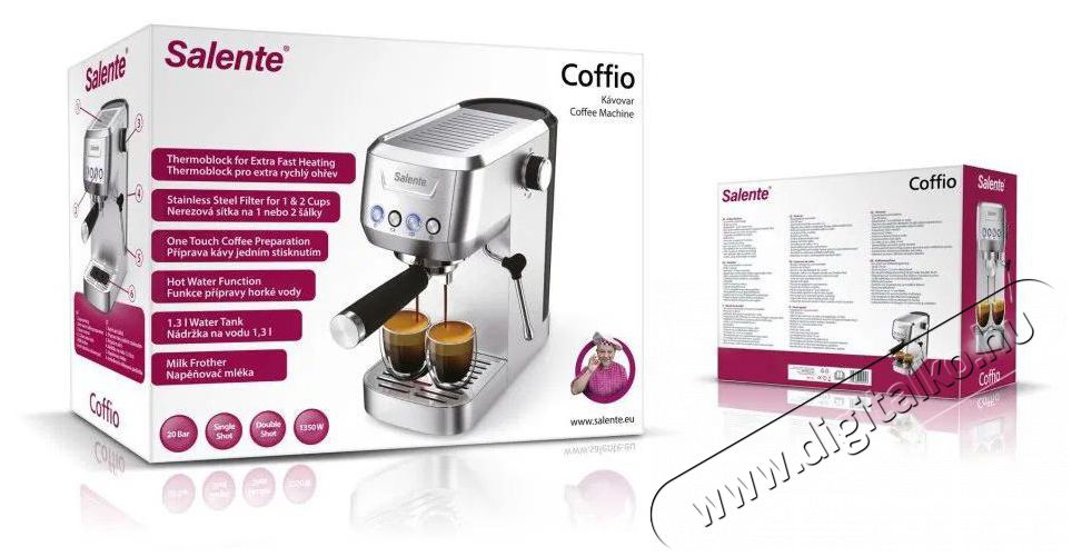 Salente Coffio Konyhai term&eacute;kek - K&aacute;v&eacute;főző / k&aacute;v&eacute;&ouml;rlő / kieg&eacute;sz&iacute;tő - Pressz&oacute; k&aacute;v&eacute;főző - 512806