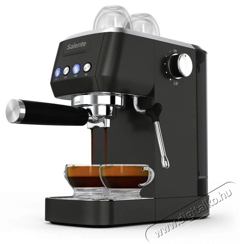 Salente Coffio karos k&aacute;v&eacute;főző- fekete-antracit Konyhai term&eacute;kek - K&aacute;v&eacute;főző / k&aacute;v&eacute;&ouml;rlő / kieg&eacute;sz&iacute;tő - Pressz&oacute; k&aacute;v&eacute;főző - 532860
