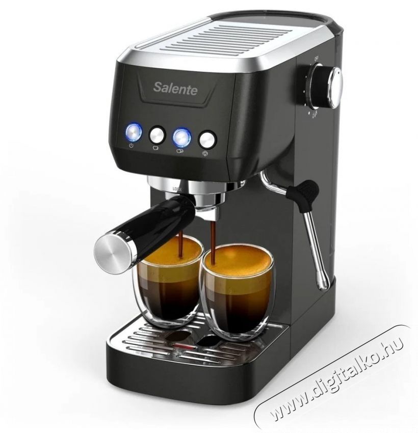 Salente Coffio karos k&aacute;v&eacute;főző- fekete-antracit Konyhai term&eacute;kek - K&aacute;v&eacute;főző / k&aacute;v&eacute;&ouml;rlő / kieg&eacute;sz&iacute;tő - Pressz&oacute; k&aacute;v&eacute;főző - 532860