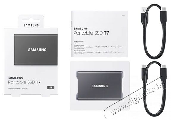 SAMSUNG 1000GB USB 3.2 (MU-PC1T0T/WW) sz&uuml;rke T7 k&uuml;lső SSD Iroda &eacute;s sz&aacute;m&iacute;t&aacute;stechnika - Adatt&aacute;rol&oacute; / merevlemez - K&uuml;lső SSD - 369777