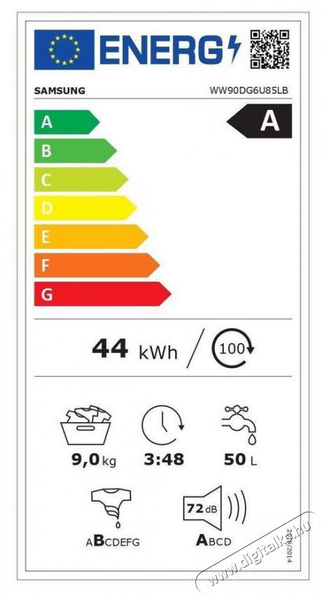 SAMSUNG WW90DG6U85LBU4 el&ouml;lt&ouml;ltős mos&oacute;g&eacute;p H&aacute;ztart&aacute;s / Otthon / K&uuml;lt&eacute;r - Mos&oacute;g&eacute;p / sz&aacute;r&iacute;t&oacute;g&eacute;p - El&ouml;lt&ouml;ltős norm&aacute;l (60cm-ig) mos&oacute;g&eacute;p - 499806