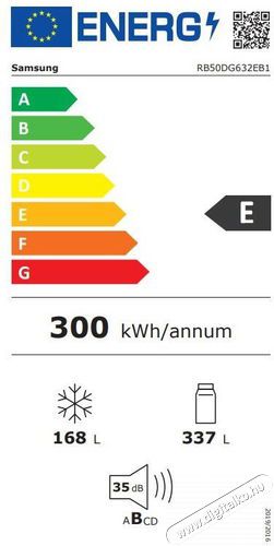 SAMSUNG RB50DG632EB1EO Konyhai term&eacute;kek - Hűtő, fagyaszt&oacute; (szabadon&aacute;ll&oacute;) - Alulfagyaszt&oacute;s kombin&aacute;lt hűtő - 509534