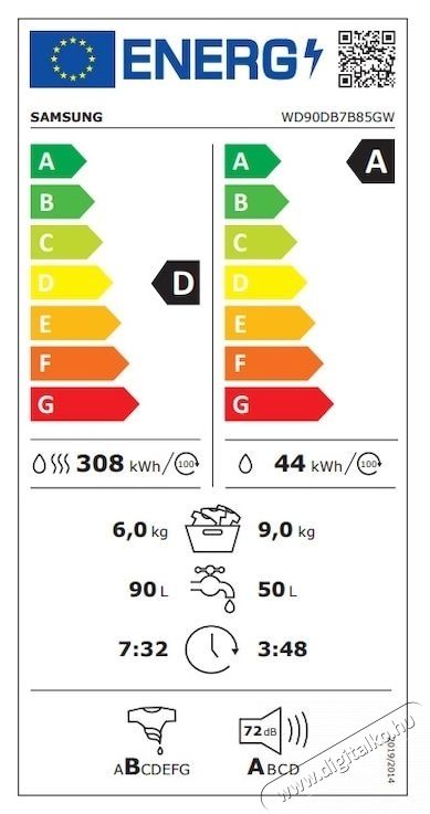 SAMSUNG Bespoke AI WD90DB7B85G Mos&oacute;-sz&aacute;r&iacute;t&oacute;g&eacute;p H&aacute;ztart&aacute;s / Otthon / K&uuml;lt&eacute;r - Mos&oacute;g&eacute;p / sz&aacute;r&iacute;t&oacute;g&eacute;p - Mos&oacute;-sz&aacute;r&iacute;t&oacute;g&eacute;p - 537278