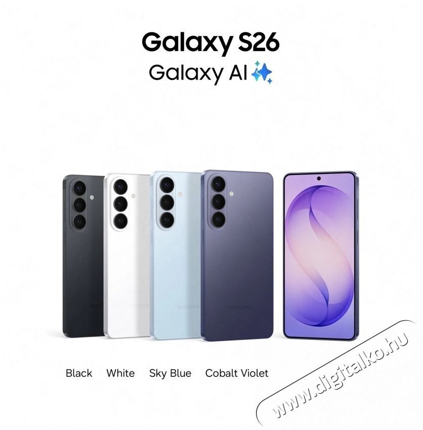SAMSUNG Galaxy S26 12GB/512GB Feh&eacute;r Mobil / Kommunik&aacute;ci&oacute; / Smart - Okostelefon - Android - 537985