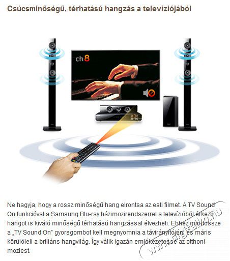 SAMSUNG HT-F5530 (3 &eacute;v garancia!) Audio-Video / Hifi / Multim&eacute;dia - H&aacute;zimozi - Blu-Ray h&aacute;zimozi szett - 263997