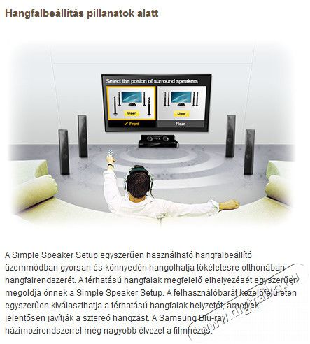 SAMSUNG HT-F6550W ht-f6550w 3d Blu-Ray h&aacute;zi-mozi rendszer Audio-Video / Hifi / Multim&eacute;dia - H&aacute;zimozi - Blu-Ray h&aacute;zimozi szett - 263996