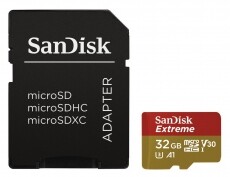 SanDisk microSDHC Extreme 32GB UHS-I V30 A1 + adapter (173420) - Mem&oacute;ria k&aacute;rtya / Pendrive - MicroSD / MicroSDHC k&aacute;rtya - 320428