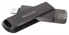 SanDisk 64GB USB C/Apple Lightning iXPAND LUXE Fekete (186552) Flash Drive - Mem&oacute;ria k&aacute;rtya / Pendrive - Pendrive - 420628