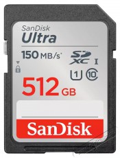 SanDisk SDXC Ultra kártya 512GB, 140MB/s CL10 UHS-I (215418) - Memória kártya / Pendrive - SD / SDHC / SDXC kártya - 494054