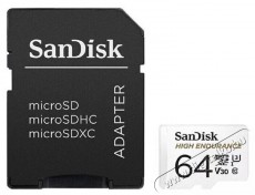 SanDisk 64GB MicroSDXC High Endurance CL10/U3/V30 (SDSQQNR-064G) mem&oacute;ria k&aacute;rtya Mem&oacute;ria k&aacute;rtya / Pendrive - MicroSD / MicroSDHC k&aacute;rtya - 349918