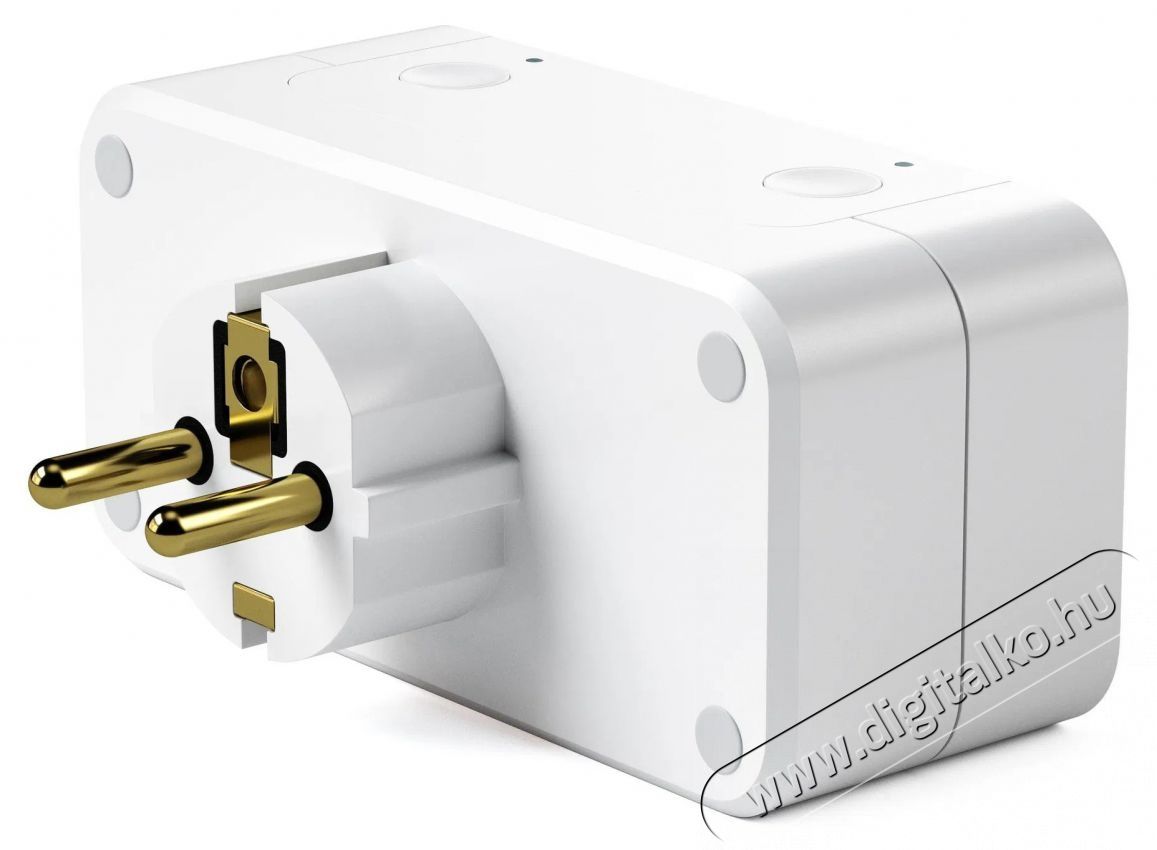 Satechi  Apple Homekit Dual Smart Outlet (EU), feh&eacute;r H&aacute;ztart&aacute;s / Otthon / K&uuml;lt&eacute;r - Okos otthon - Okos konnektor - 521388