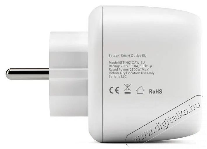 Satechi  Homekit Smart Outlet (EU), feh&eacute;r H&aacute;ztart&aacute;s / Otthon / K&uuml;lt&eacute;r - Okos otthon - Okos konnektor - 521389