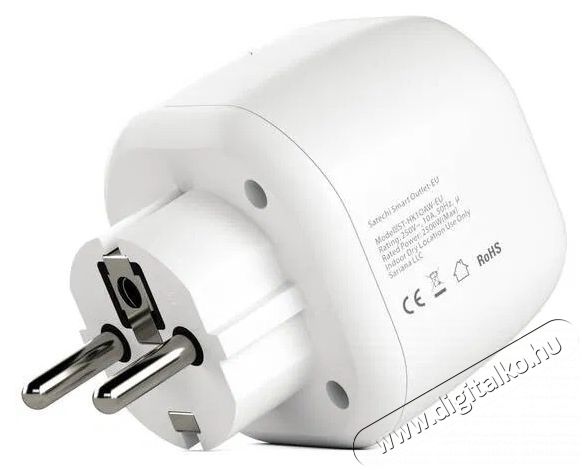 Satechi  Homekit Smart Outlet (EU), feh&eacute;r H&aacute;ztart&aacute;s / Otthon / K&uuml;lt&eacute;r - Okos otthon - Okos konnektor - 521389
