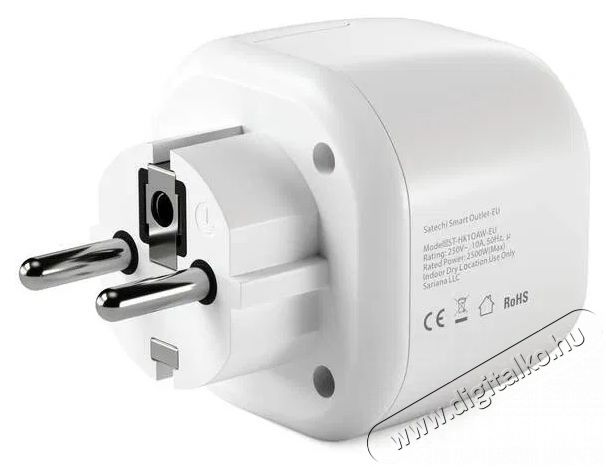 Satechi  Homekit Smart Outlet (EU), feh&eacute;r H&aacute;ztart&aacute;s / Otthon / K&uuml;lt&eacute;r - Okos otthon - Okos konnektor - 521389