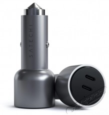Satechi 40W Dual USB-C PD Car Charger, Ez&uuml;st - Aut&oacute;hifi / Aut&oacute; felszerel&eacute;s - Aut&oacute;s t&ouml;ltő / szivargy&uacute;jt&oacute; adapter - 533742