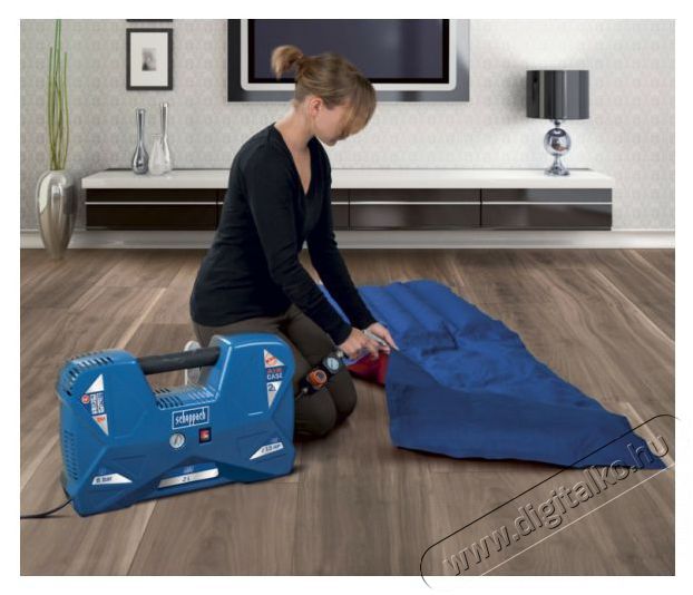 SCHEPPACH AIR CASE 230V elektromos kompresszor H&aacute;ztart&aacute;s / Otthon / K&uuml;lt&eacute;r - Szersz&aacute;m - Kompresszor - 389342