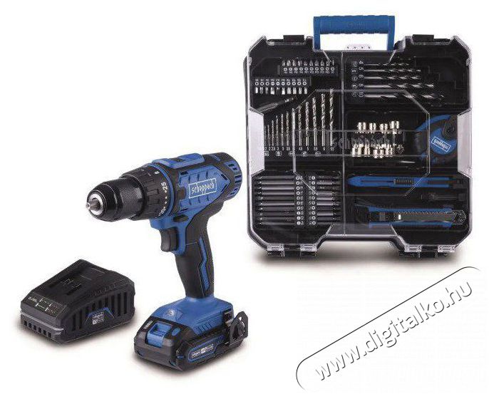 SCHEPPACH C-DTB74/1-X Akkus f&uacute;r&oacute;-csavaroz&oacute; + tartoz&eacute;kok, IXES 20 V (1&times;2 Ah) &Uacute;jdons&aacute;gok - &Uacute;j term&eacute;kek - 519134
