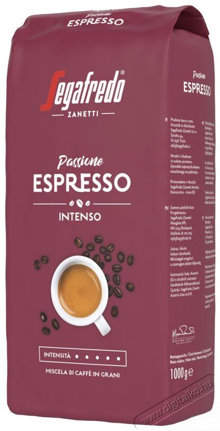 Segafredo Passione Espresso, szemes, 1000g Konyhai term&eacute;kek - K&aacute;v&eacute;főző / k&aacute;v&eacute;&ouml;rlő / kieg&eacute;sz&iacute;tő - K&aacute;v&eacute; kapszula / pod / szemes / őr&ouml;lt k&aacute;v&eacute; - 526725