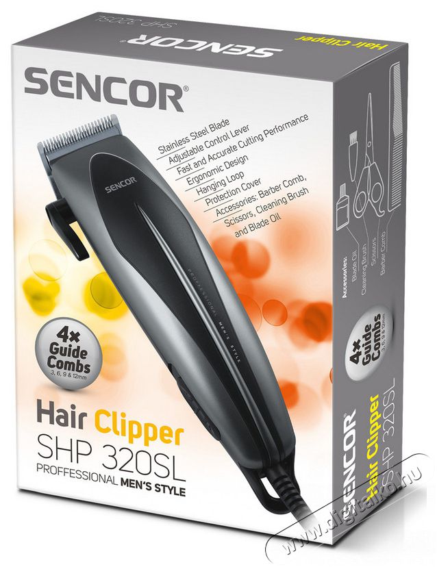 Sencor SHP 320SL Hajny&iacute;r&oacute; Sz&eacute;ps&eacute;g&aacute;pol&aacute;s / Eg&eacute;szs&eacute;g - Haj&aacute;pol&aacute;s - Haj / szak&aacute;ll v&aacute;g&oacute;, ny&iacute;r&oacute; - 260788