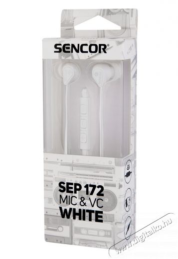 Sencor SEP 172 VCM F&uuml;lhallgat&oacute; - feh&eacute;r Audio-Video / Hifi / Multim&eacute;dia - F&uuml;l &eacute;s Fejhallgat&oacute;k - F&uuml;lhallgat&oacute; mikrofonnal / headset - 351992