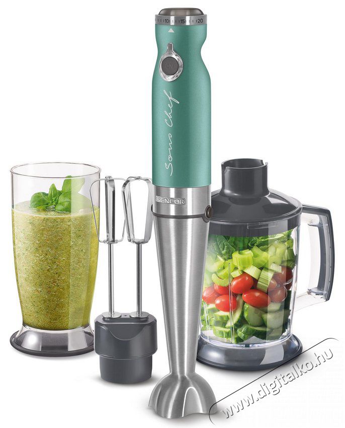 Sencor SHB 5601GR-EUE3 Botmixer szett Konyhai term&eacute;kek - Konyhai kisg&eacute;p (elők&eacute;sz&iacute;t&eacute;s / feldolgoz&aacute;s) - Botmixer - 364603