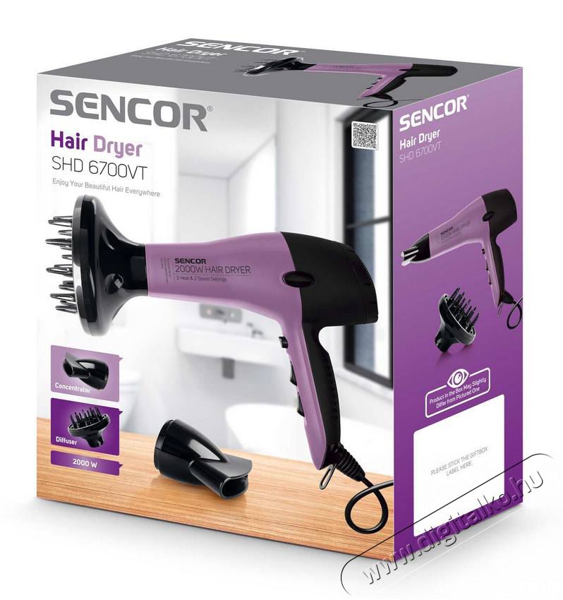 Sencor SHD6700VT hajsz&aacute;r&iacute;t&oacute; Sz&eacute;ps&eacute;g&aacute;pol&aacute;s / Eg&eacute;szs&eacute;g - Haj&aacute;pol&aacute;s - Hajsz&aacute;r&iacute;t&oacute; - 342567