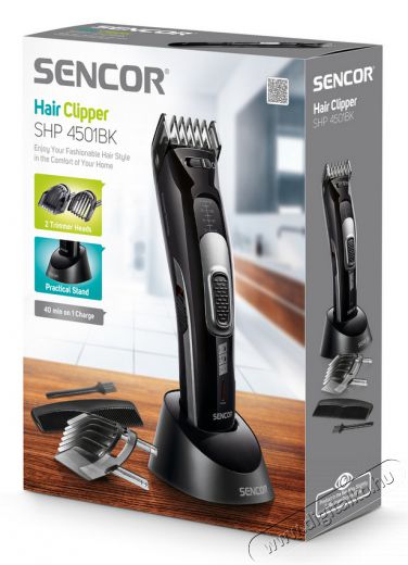 Sencor SHP 4501BK hajny&iacute;r&oacute; Sz&eacute;ps&eacute;g&aacute;pol&aacute;s / Eg&eacute;szs&eacute;g - Haj&aacute;pol&aacute;s - Haj / szak&aacute;ll v&aacute;g&oacute;, ny&iacute;r&oacute; - 349323